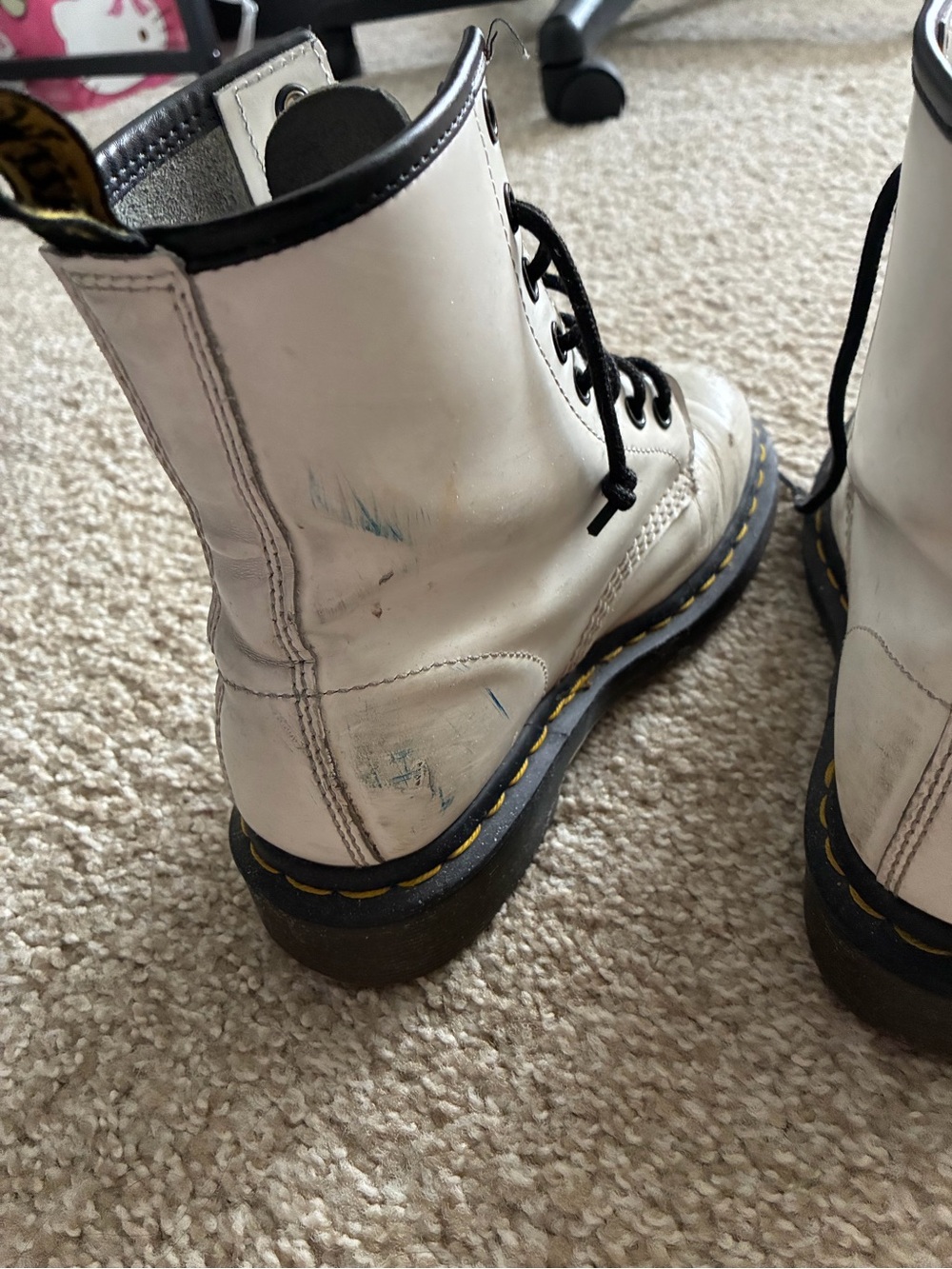 White dr marten boots - Picture 4 of 6